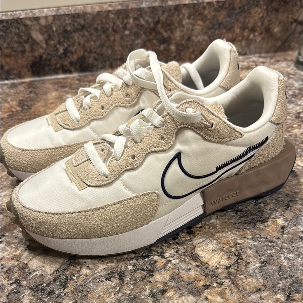 Nike Cream and Tan Sneakers